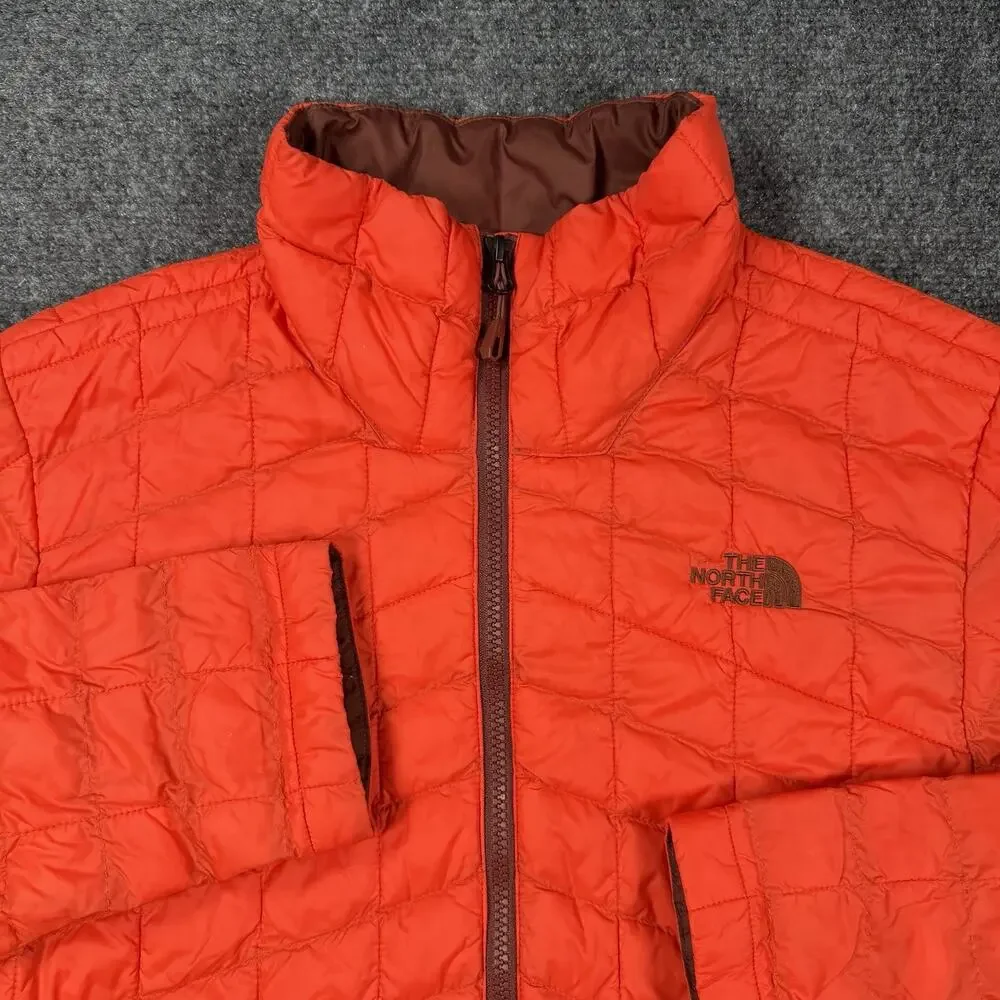 The North Face ThermoBall Men’s Small Bright Orange Insulated Full Zip Jacket